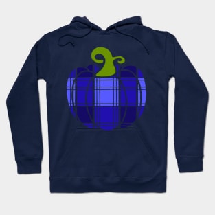 Royal Blue Plaid Pumpkin Hoodie